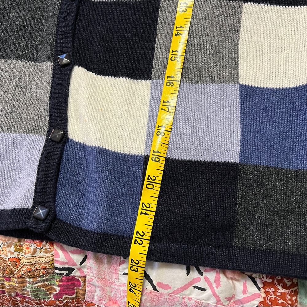 Vintage Checkered Cardigan S - Picture 8 of 8